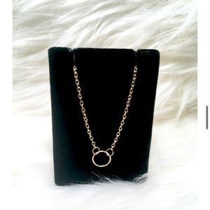Gold Hoop Necklace